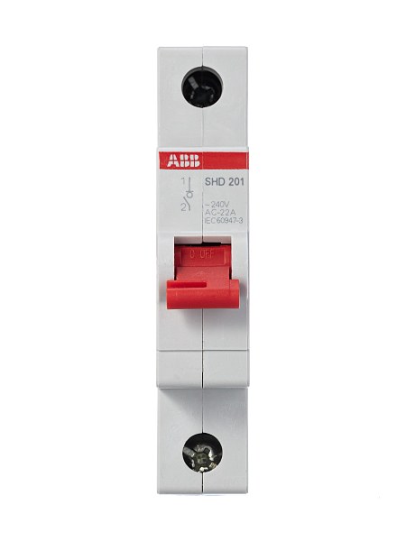 Рубильник модульный ABB SHD201/40 2CDD271111R0040, 40 А, 1 полюс