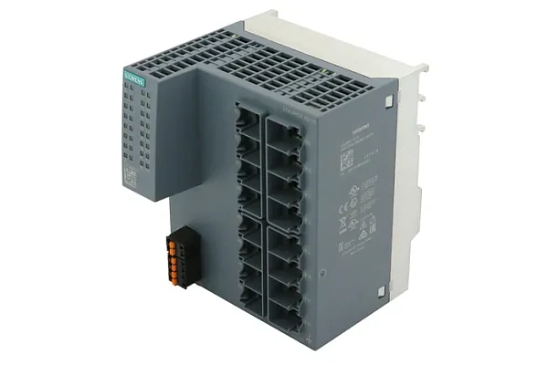 Промышленный коммутатор Siemens SCALANCE XC116 6GK5116-0BA00-2AC2, неуправляемый, 16 портов 10/100 Мбит/с RJ45, светодиагностика, сигнальный контакт с кнопкой установки, резервное питание