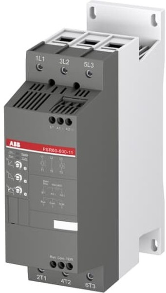 Плавный пускатель ABB 1SFA896112R1100, мощность 30 кВт, напряжение 208–600 В AC, 3 фазы, степень защиты IP10.