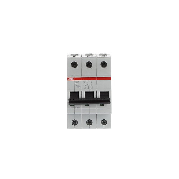 Автоматический выключатель ABB S203-D1 2CDS253001R0011, 1 А, 3 полюса, характеристика D, 400 В