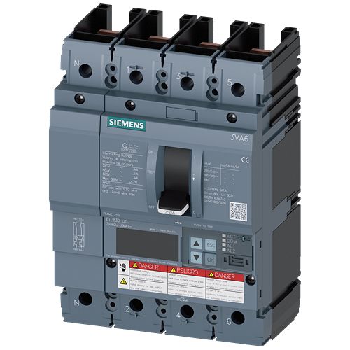 Автоматический выключатель Siemens SENTRON 3VA62 3VA6125-5NN32-0AA0, номинальный ток 125 А, тип C, 3 полюса