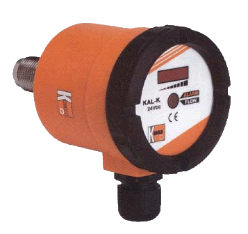 Датчик-реле расхода Kobold KAL‑K 1315‑S‑ST‑3, резьба G½, длина зонда 15 мм, кабель 2 м, тепловой принцип, индикатор LED