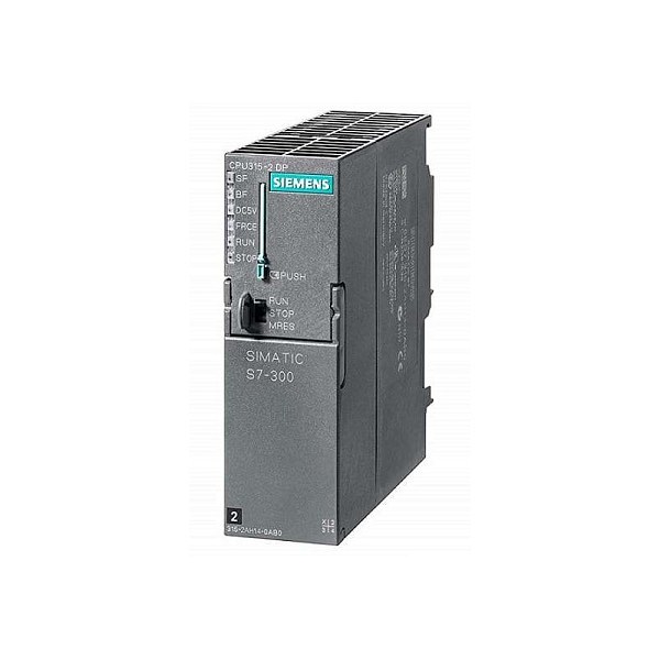 Центральный процессорный модуль Siemens 6ES7315-2AH14-0AB0, SIMATIC S7-300 CPU 315-2DP, 256 КБ памяти, интерфейсы MPI и PROFIBUS DP