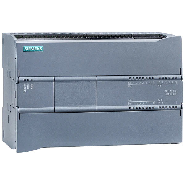 Программируемый контроллер Siemens SIMATIC S7-1200 CPU 1217C 6ES7217-1AG40-0XB0, 14DI/10DO, 2AI/2AO, 2 порта PROFINET, питание 24 В DC, память 250 КБ