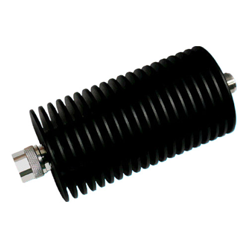 Аттенюатор Freflex FFA1850-18-17-S, диапазон частот DC–18 ГГц, затухание 17 дБ, мощность 50 Вт, импеданс 50 Ом, разъёмы SMA