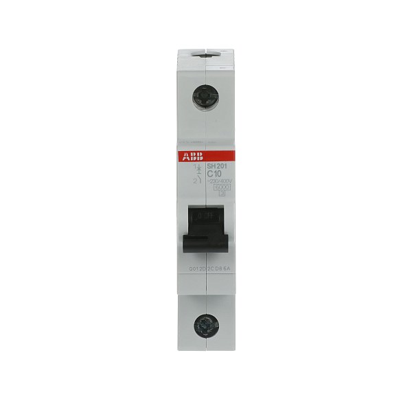 Автоматический выключатель ABB SH201-C10 2CDS211001R0104, 1-полюсный, 10 А, характеристика C