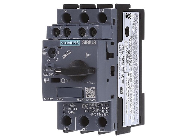 Автоматический выключатель двигателя Siemens 3RV2011-1BA15