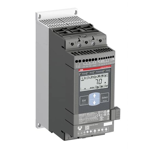 Устройство плавного пуска ABB 1SFA897111R7000, мощность 75 кВт, напряжение 600 В AC, 3 фазы, степень защиты IP00/IP20.