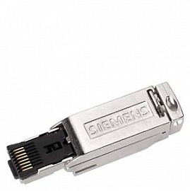 Соединитель Siemens 6GK1901-1BB11-2AA0, FastConnect RJ45 180°, для кабеля IE FC TP 4×2 (AWG24), металлический корпус