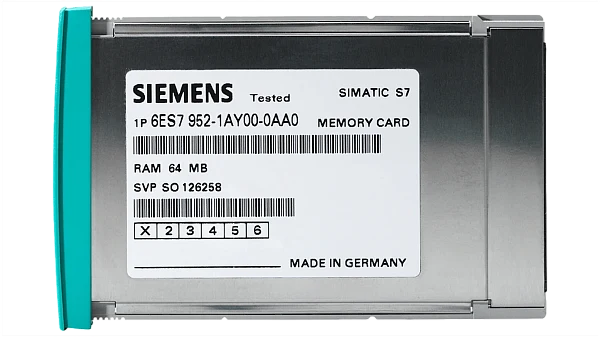 Карта памяти Siemens 6ES7952-1KM00-0AA0, SIMATIC S7, карта памяти для S7-400, 5 В Flash EPROM, 4 МБ