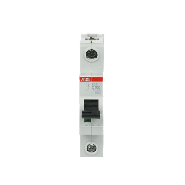 Автоматический выключатель ABB S201-C100 2CDS251001R0824, 100 А, 1 полюс, характеристика C, 230 В