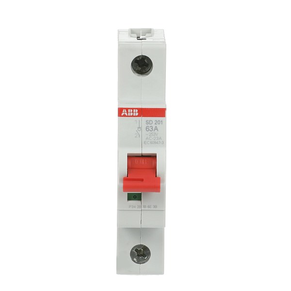 Рубильник модульный ABB SD201/63 2CDD281101R0063, 63 А, 1 полюс