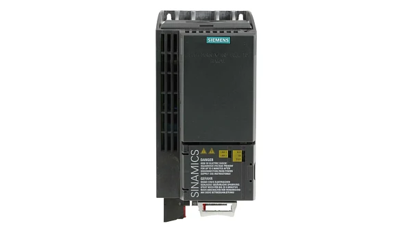 Силовой модуль Siemens SINAMICS G120C 6SL3210-1KE21-7AF1, мощность 5,5 кВт, напряжение питания 3AC 380–480 В, номинальный ток 12,5 А, максимальный ток 18,2 А, встроенный фильтр класса A, степень защиты IP20, интерфейс PROFINET