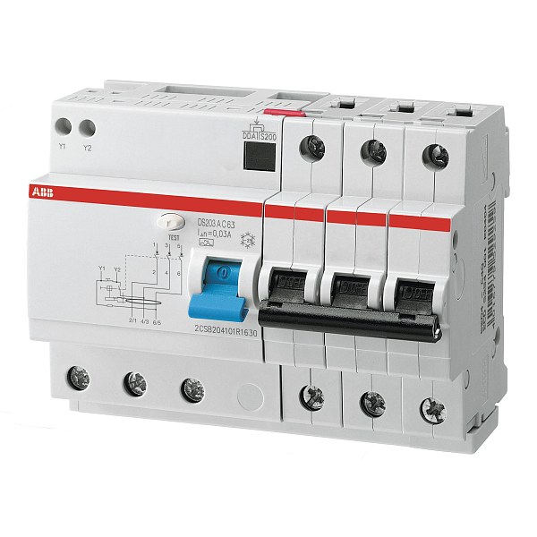 УЗО с автоматическим выключателем ABB DS203 M AC-B16/0.03 2CSR273001R1165