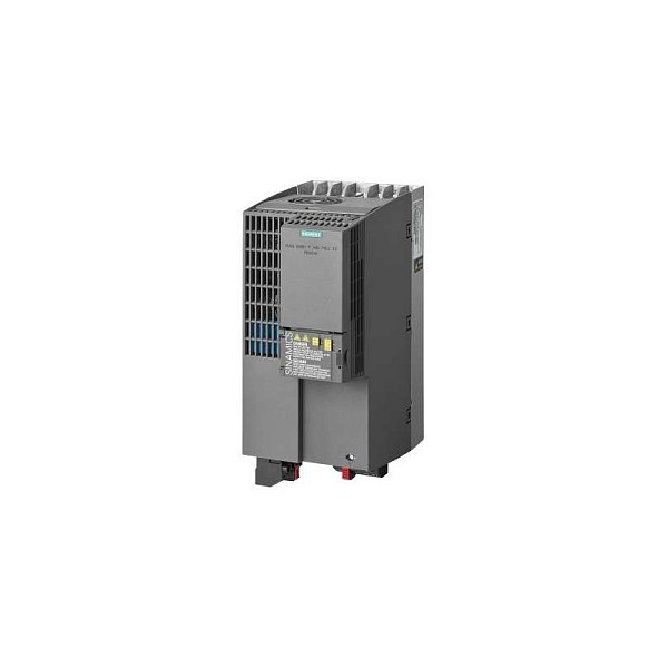 Силовой модуль Siemens SINAMICS G120C 6SL3210-1KE22-6AF2, мощность 11 кВт, напряжение питания 3AC 380–480 В, частота 47–63 Гц, номинальный ток 25 А, интегрированный фильтр класса A, интерфейс PROFINET, степень защиты IP20