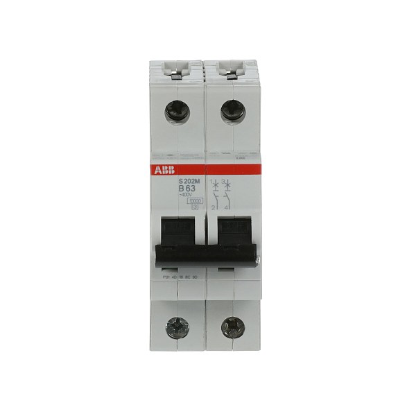 Автоматический выключатель ABB S202M-B63 2CDS272001R0635, 63 А, 1 полюс, характеристика B