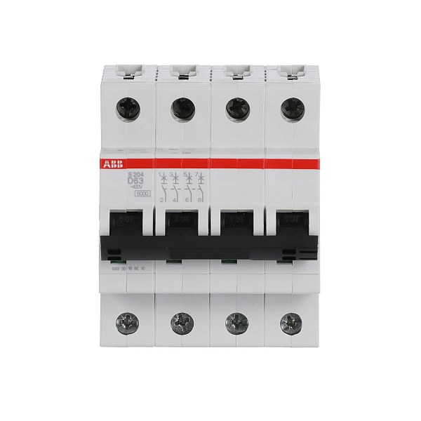 Автоматический выключатель ABB S204-D63 2CDS254001R0631