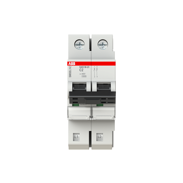 Автоматический выключатель ABB S402M-UCC2 2CCS562001R1024, 2 А, 2 полюса, характеристика UCC, 230 В