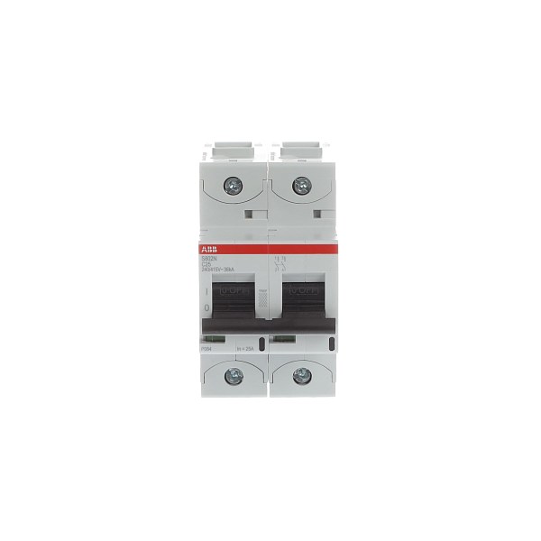 Автоматический выключатель ABB S802N-C25 2CCS892001R0254, 25 А, 2 полюса, характеристика C, 230 В