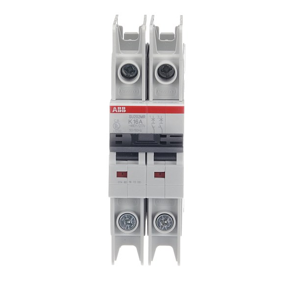 Автоматический выключатель ABB SU202MR-K16 2CDS272347R0467, 16 А, 2 полюса, характеристика K, 230 В