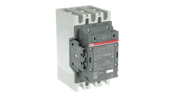 Контактор ABB AF205-30-11-11 1SFL527002R1111, 3-полюсный, номинальный ток 350 А, мощность 110 кВт, катушка 24 В AC/DC, 3 нормально открытых контакта, напряжение до 690 В AC.
