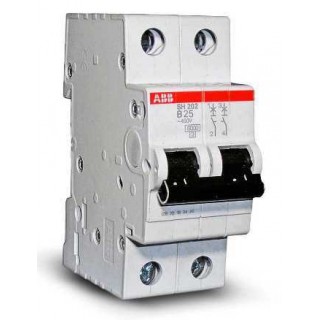 Автоматический выключатель ABB S202-D25 2CDS252001R0251, 25 А, 2 полюса, характеристика D, 400 В