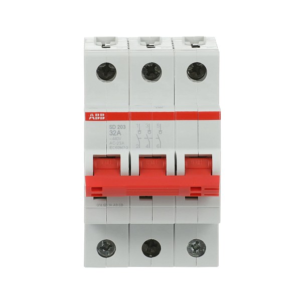 Рубильник модульный ABB SD203/32 2CDD283101R0032, 32 А, 3 полюса