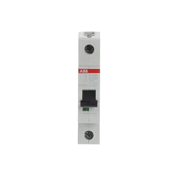 Автоматический выключатель ABB S201M-K25 2CDS271001R0517, 25 А, 1 полюс, характеристика K, 230 В