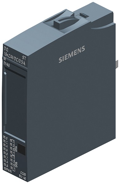 Модуль дискретного вывода Siemens 6ES7132-6BH01-0BA0, SIMATIC ET 200SP DQ 16x24VDC/0,5A Standard, 16 PNP-выходов 24 В DC/0,5 А