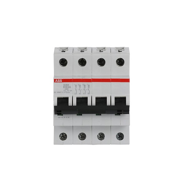 Автоматический выключатель ABB S204-K63 2CDS254001R0607, 63 А, 4 полюса, характеристика K, 230 В