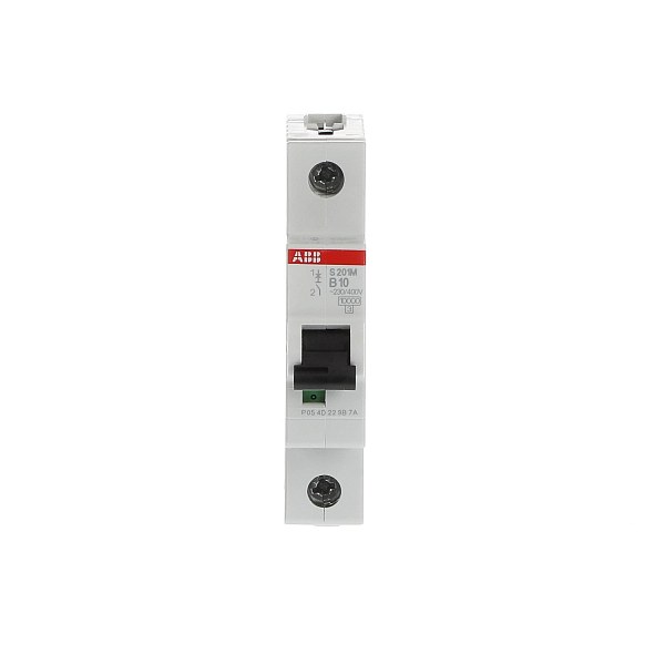 Автоматический выключатель ABB S201M-B10 2CDS271001R0105, 10 А, 1 полюс, характеристика B, 230 В