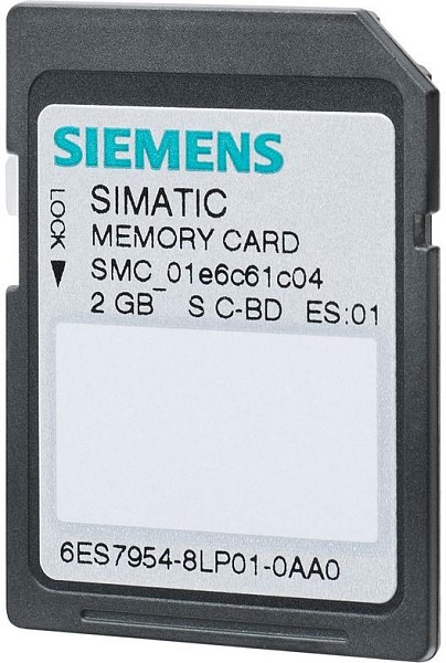 Карта памяти Siemens 6ES7954-8LP03-0AA0, SIMATIC S7, 2 ГБ, 3,3 В, Flash, для контроллеров S7-1X00