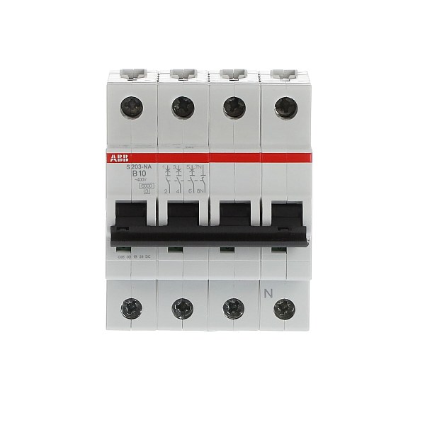 Автоматический выключатель ABB S203-B10NA 2CDS253103R0105, 10 А, 3 полюса, характеристика B, 230 В