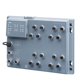​Промышленный коммутатор Siemens SCALANCE XP216PoE EEC 6GK5216-0UA00-5ES6, управляемый, 12 портов 10/100 Мбит/с M12, 4 порта 10/100/1000 Мбит/с M12, поддержка PoE, степень защиты IP65