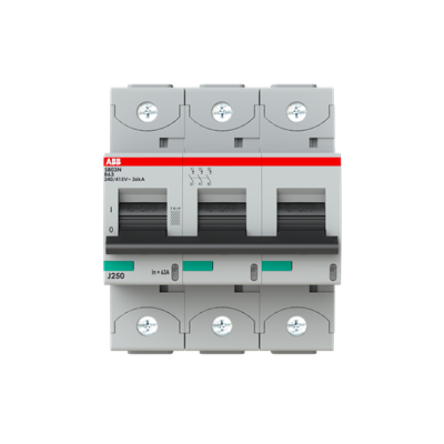 Автоматический выключатель ABB S803N-B63 2CCS893001R0635, 63 А, 3 полюса, характеристика B, 400 В