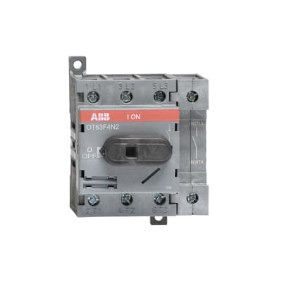 Рубильник реверсивный ABB OT63F4N2 1SCA105365R1001, 63 А, 4 полюса, фронтальное управление
