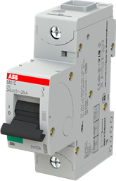 Автоматический выключатель ABB S801C-C50 2CCS881001R0504, 50 А, 1 полюс, характеристика C, 400 В