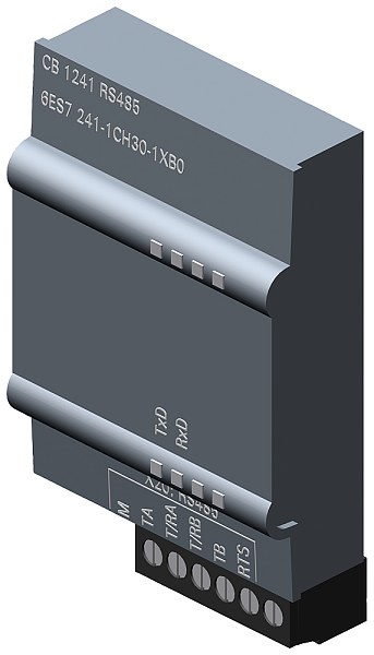 Коммуникационный модуль Siemens 6ES7241-1CH30-1XB0, SIMATIC S7-1200 CB 1241, интерфейс RS485, поддержка протоколов Freeport, ASCII, Modbus RTU Master/Slave, USS