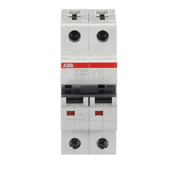 Автоматический выключатель ABB ST202M-K25 2CDS272334R0517, 25 А, 2 полюса, характеристика K, 230 В