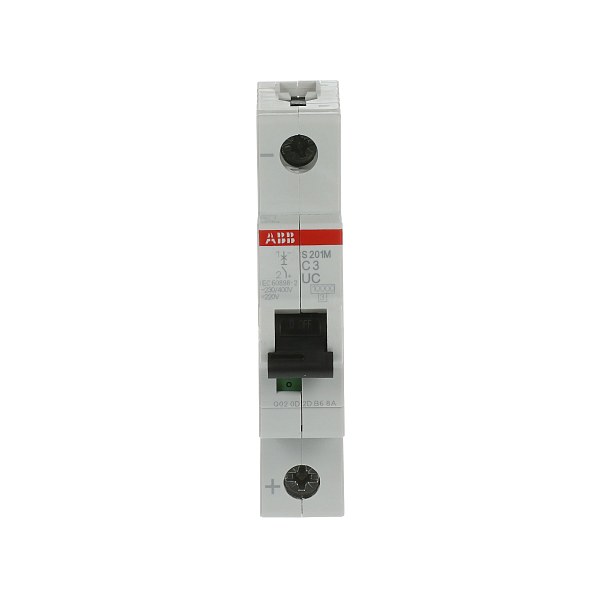 Автоматический выключатель ABB S201M-C3UC 2CDS271061R0034, 3 А, 1 полюс, характеристика C, 220 В DC