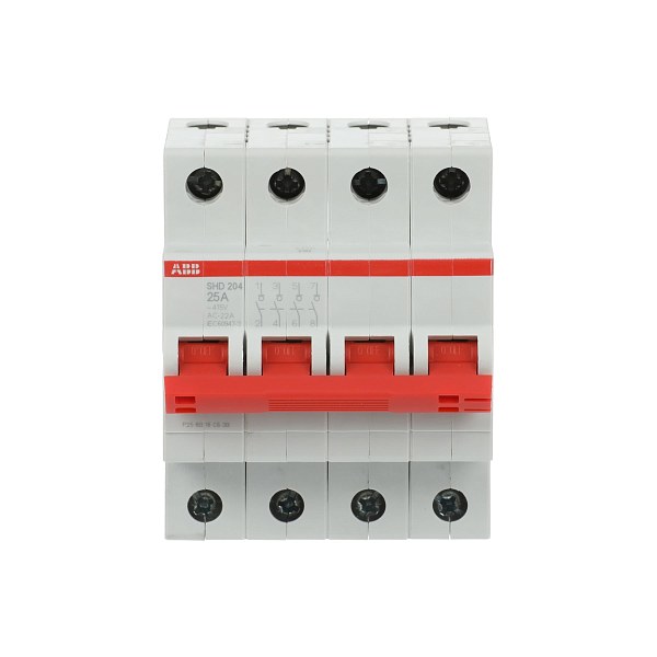 Рубильник модульный ABB SHD204/25 2CDD274111R0025, 25 А, 4 полюса