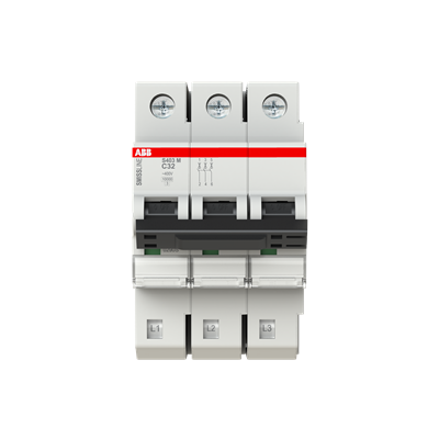 Автоматический выключатель ABB S403M-C32 2CCS573001R0324, 32 А, 3 полюса, характеристика C, 400 В
