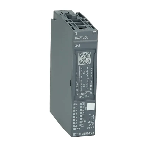 Модуль дискретного ввода Siemens 6ES7131-6BH01-0BA0, SIMATIC ET 200SP, 16 каналов, 24 В DC, 3 мс