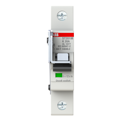 Автоматический выключатель ABB ST201M-K20 2CDS271334R0487, 20 А, 1 полюс, характеристика K, 230 В