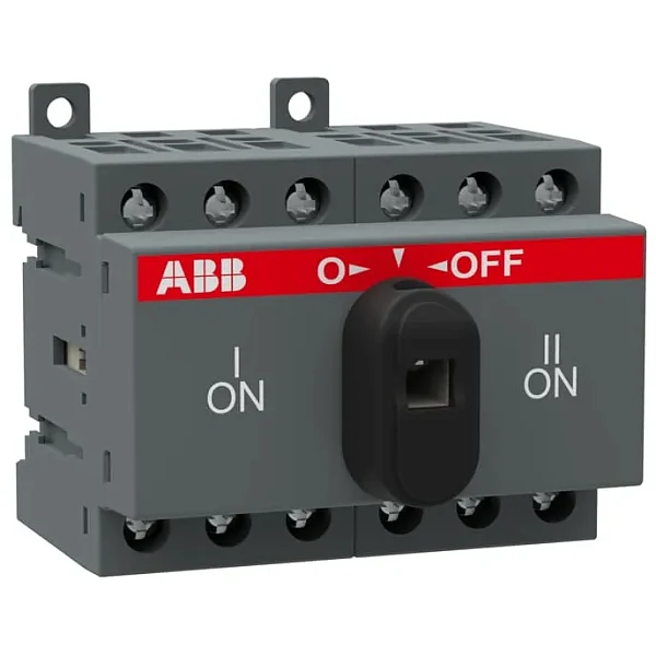 Реверсивный рубильник ABB OT25F3C 1SCA104863R1001, 25 А, 3 полюса, фронтальное управление