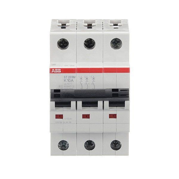 Автоматический выключатель ABB ST203M-K10 2CDS273334R0427, 10 А, 3 полюса, характеристика K, 230 В