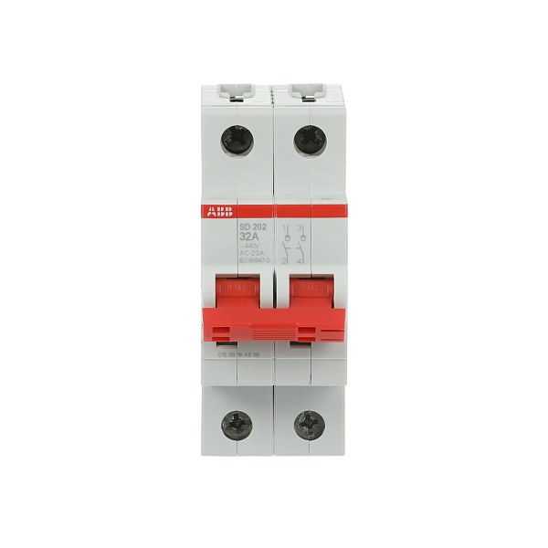 Рубильник модульный ABB SD202/32 2CDD282101R0032, 32 А, 2 полюса