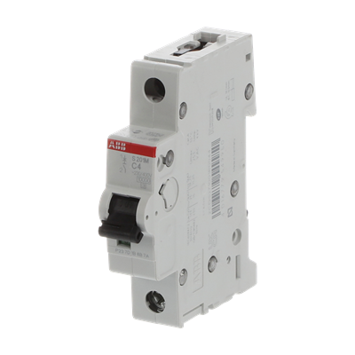 Автоматический выключатель ABB S201M-C4 2CDS271001R0044, 4 А, 1 полюс, характеристика C, 230 В