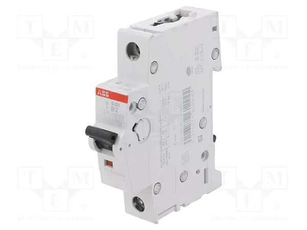Автоматический выключатель ABB S201-B2 2CDS251001R0025, 2 А, 1 полюс, характеристика B, 230 В