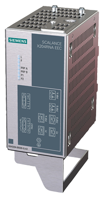 ​Промышленный коммутатор Siemens SCALANCE X204RNA EEC 6GK5204-0BS00-3LA3, управляемый, 2 порта 100 Мбит/с RJ45, 2 комбо-порта 100 Мбит/с, расширенный температурный диапазон, поддержка резервирования сетевого доступа, питание 24 В DC